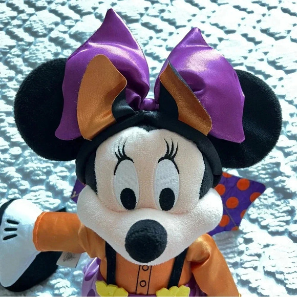 Disney Original Minnie Mouse Halloween Outfit Stuffed Animal Plush 15 inches - Picture 12 of 14